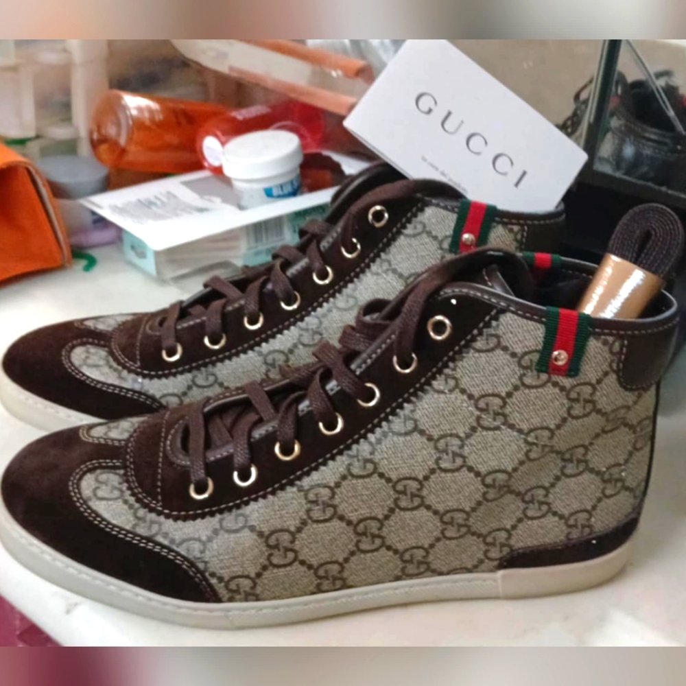 Men Gucci High top kicks